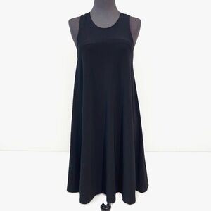 NORMA KAMALI TIMELESS black mini swing dress size small minimalist contemporary